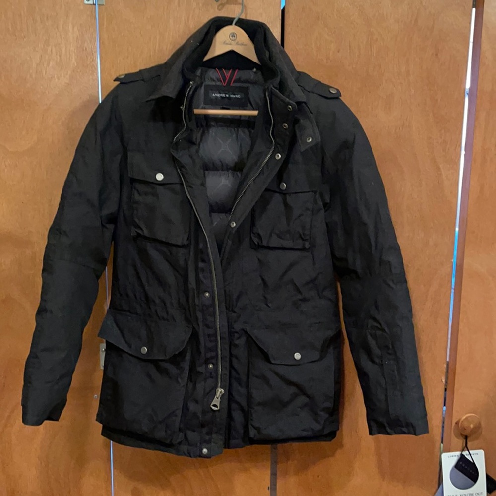 Andrew Marc winter jacket - black, small